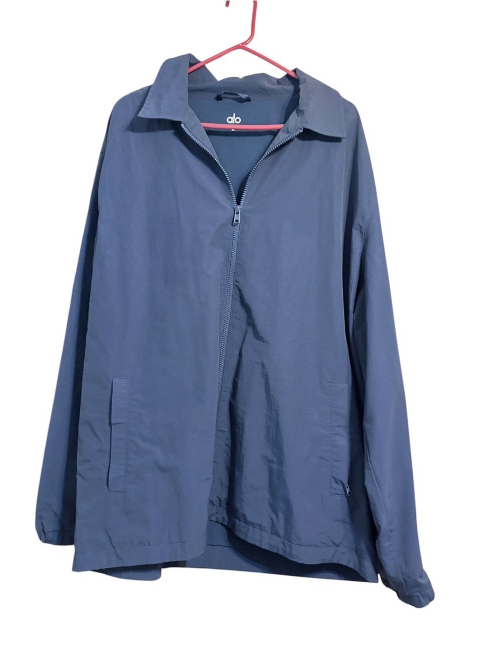 ALO Yoga Torrent Overshirt Jacket XL Slate Blue Lightweight Athleisure
